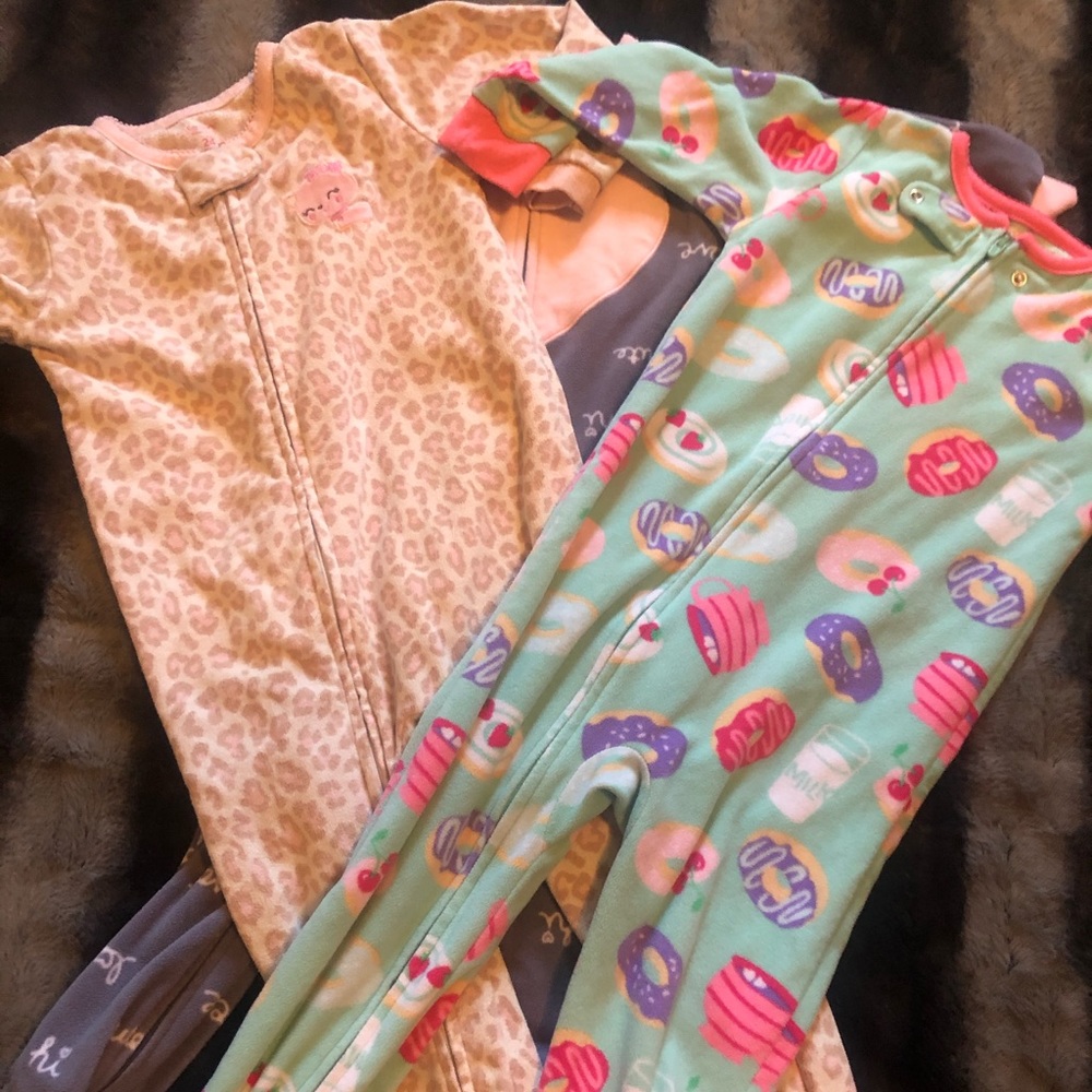 3 pack Carter’s Fleece Pajamas.